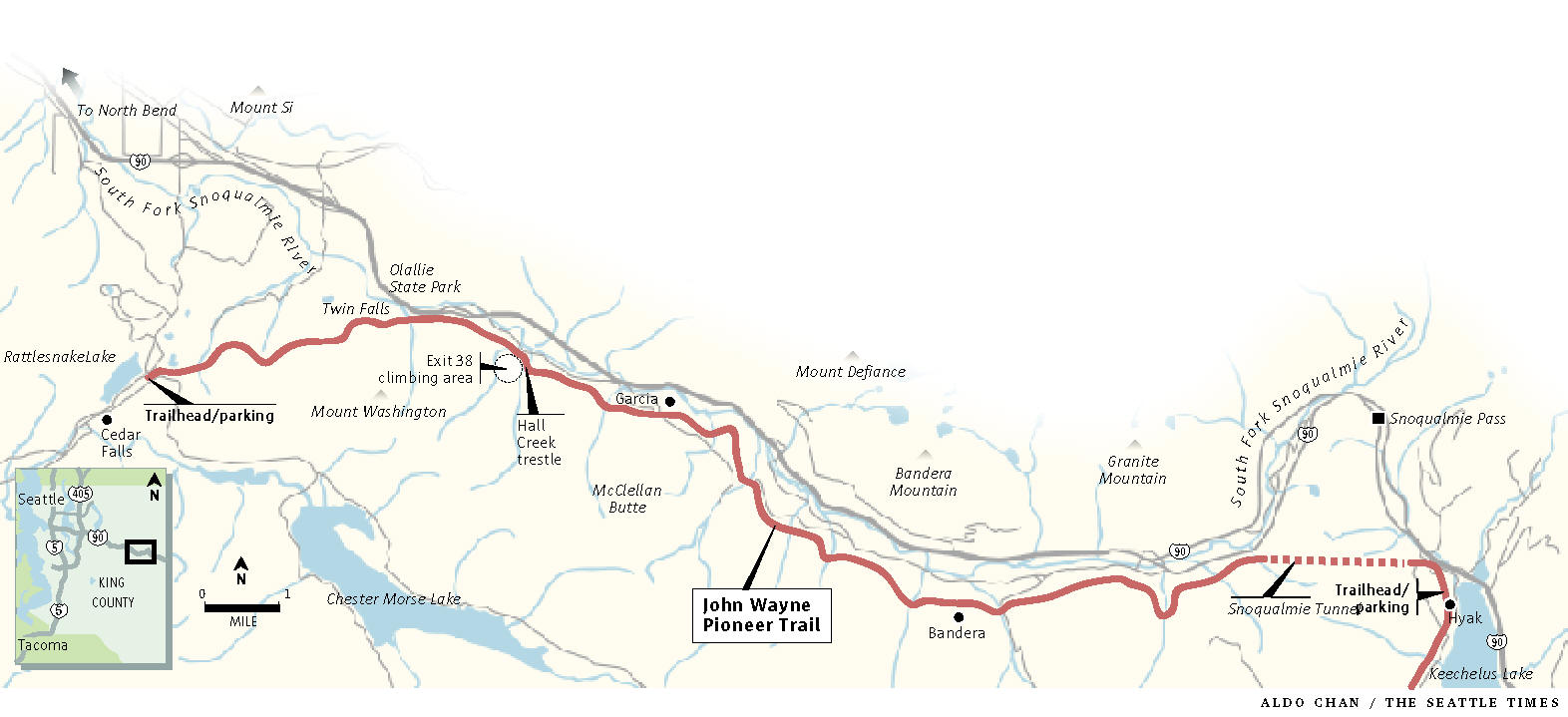 John Wayne Pioneer Trail Map - Maps For You